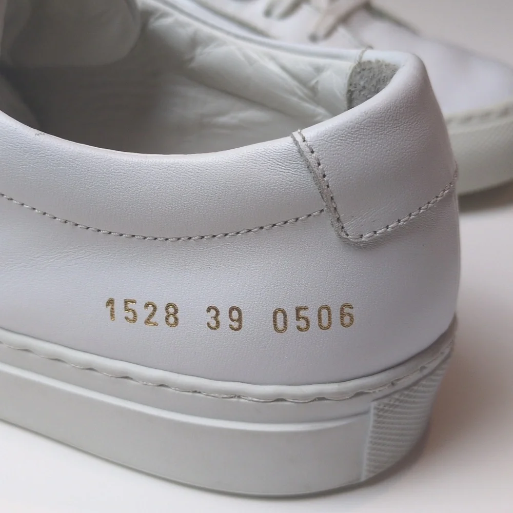 Common Projects Achilles Sneakers in White Leather Size EU 39 US Women's 9